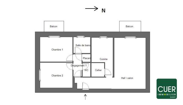 Appartement T3 Guilherand Granges