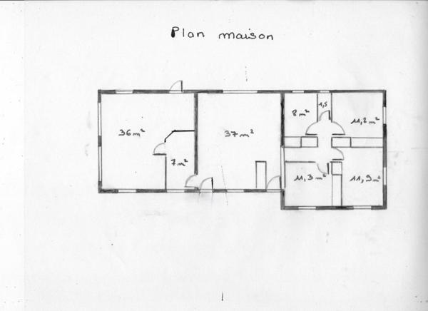 Saint-Germain-Laprade 43700  Maison individuelle plain-pied de 2005 88m² 3 chambres double garage sur 927 m² de terrain avec jardin