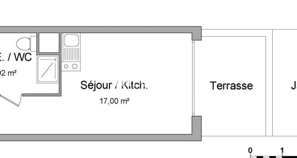 Location Studio 21.92 m² - Franconville 95130
