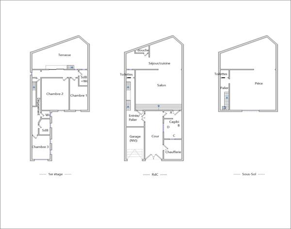"MAISON D'EXCEPTION" superbe bien de 6 pièces avec TERRASSE  MOUZAÏA BUTTES-CHAUMONT