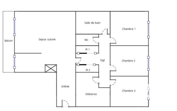 Appartement à vendre 4 pièces 83 m² Pantin