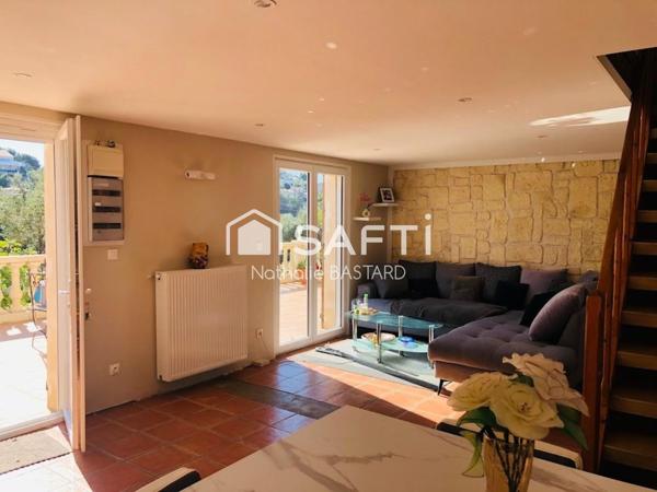 Ensuès Côte Bleue secteur calme et champêtre : jolie maison sur vaste terrain entre mer et village