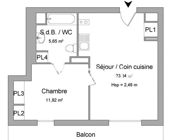 Location Appartement 2 pièces 40.91 m² - 491 avenue honore d'estienne d'orves (rd 18) La Seyne-sur-mer 83500