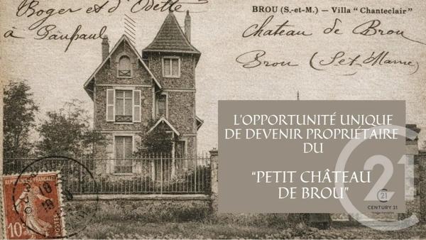 Maison à vendre  6 pièces - 110 m 2   BROU SUR CHANTEREINE  - 77