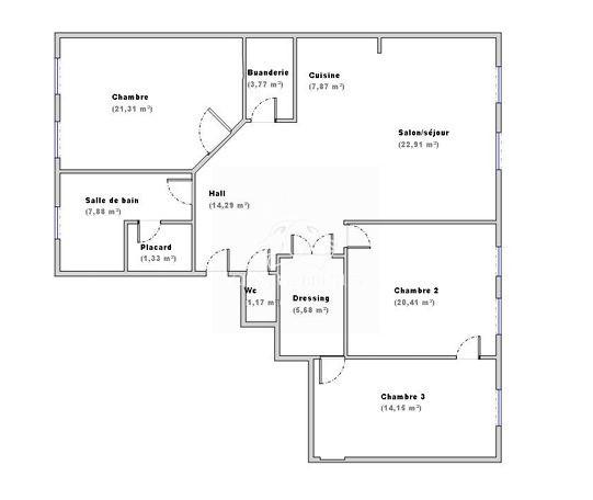 Lyon 6 Foch. Appartement familiale 120m² étage élevé. Stationnement possible à proximité