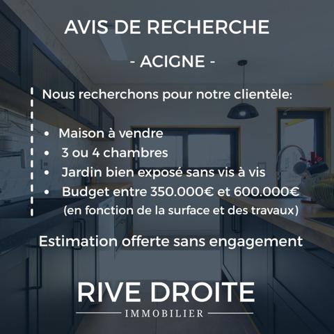 Acigné (35690) ACIGNE - RECHERCHE MAISON A VENDRE