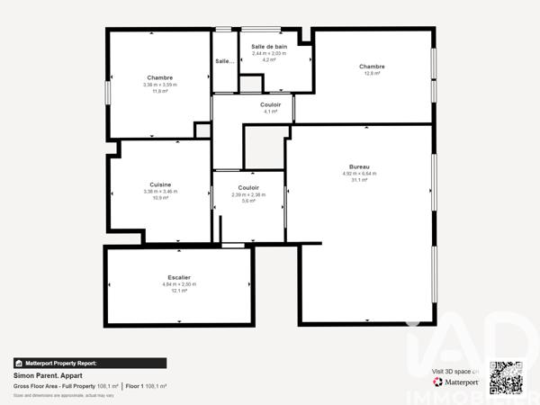 Appartement à vendre 4 pièces 88 m² Dijon
