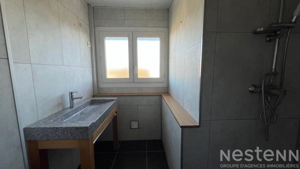 Ancienne maison rénovée sur trois niveaux avec jardin, terrasses couvertes et sous-sol complet, idéalement située à Pluneret près d'Auray