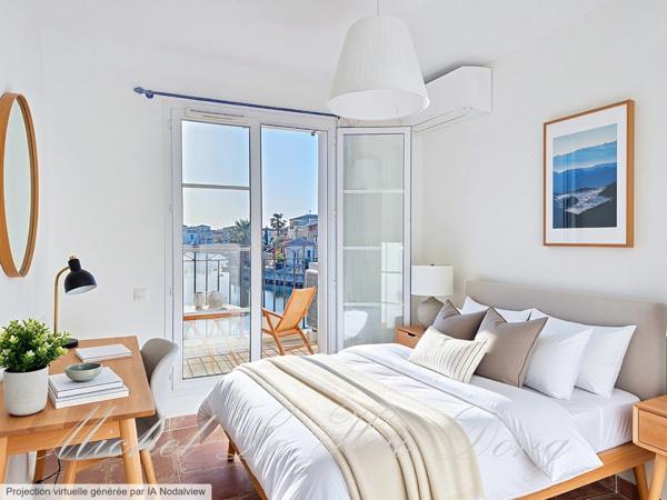 Maison en marina de type P4 en duplex à vendre à Aigues-Mortes (30220)