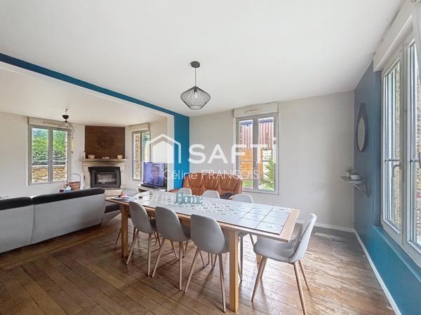 Maison meulière 4ch, 2200m², garages, cave