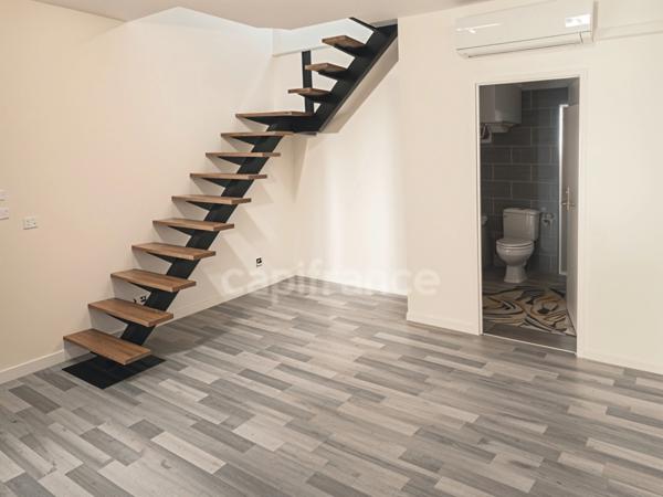 Duplex T2 Sète, rénové 2025, 42 m² loi Carrez, balcon, lumineux, DPE C, clim réversible, pied‑à‑terre