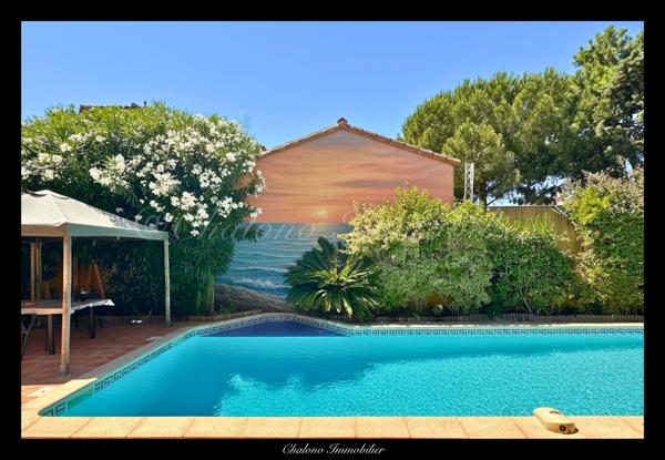 DEPT 34 - LE CAP D'AGDE. VILLA LANGUEDOCIENNE 4 CHAMBRES - PISCINE - GARAGE - RÉS. PRINCIPALE OU SECONDAIRE