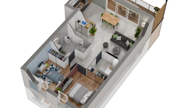 Appartement à vendre    3 pièces • 70 m2 Arvert