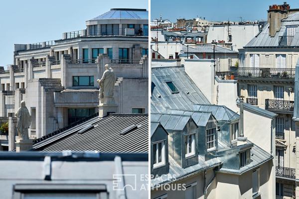 Duplex en dernier étage traversant – Quartier Martyrs