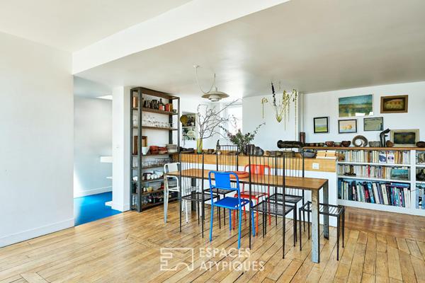 Duplex en dernier étage traversant – Quartier Martyrs