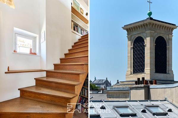 Duplex en dernier étage traversant – Quartier Martyrs