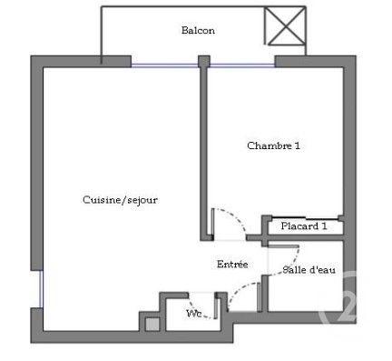 Appartement T2 à vendre  2 pièces - 48,17 m2 MONTPELLIER - 34