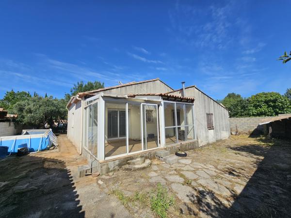 Lunel-Viel (34400) 4 pièces 99.48 m² 1005 m² Maison + hangar - 1005 m² de parcelle - 34400 Lunel-Viel