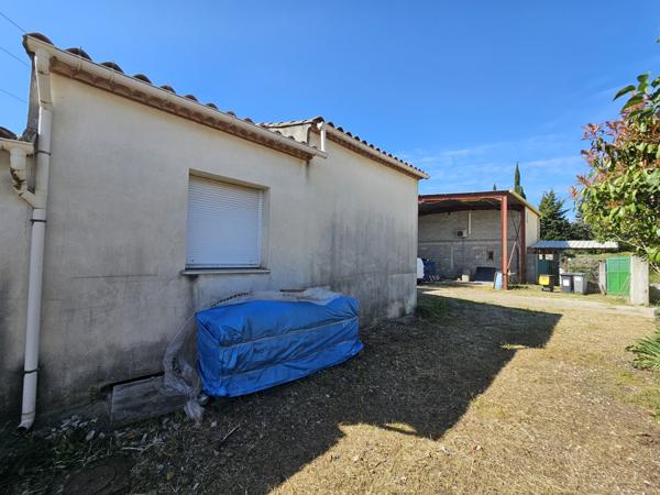 Lunel-Viel (34400) 4 pièces 99.48 m² 1005 m² Maison + hangar - 1005 m² de parcelle - 34400 Lunel-Viel
