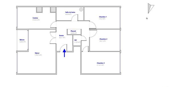 Appartement à vendre 4 pièces 75,65 m² Neuilly-sur-Marne