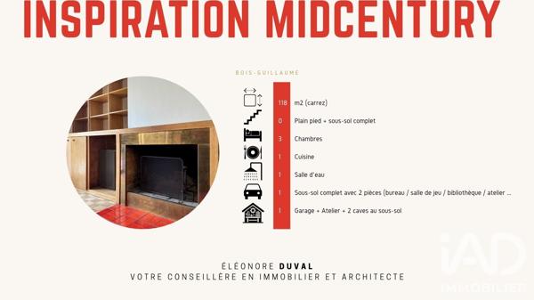 Maison à vendre 5 pièces 118 m² Bois-Guillaume