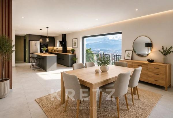 VILLA D’ARCHITECTE AVEC VUE PANORAMIQUE SUR LES ALPES