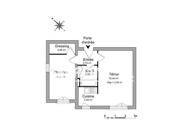 Location Appartement 2 pièces 42.2 m² - RUE DES POTIERS Villers Les Nancy 54600