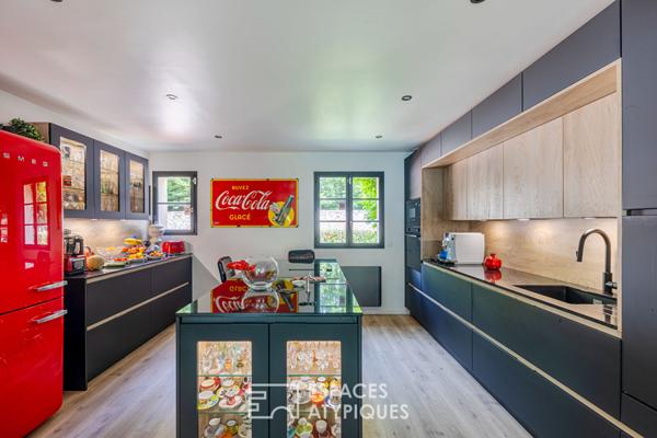 Maison lumineuse avec jacuzzi et jardin au fil de l’eau à Chevreuse