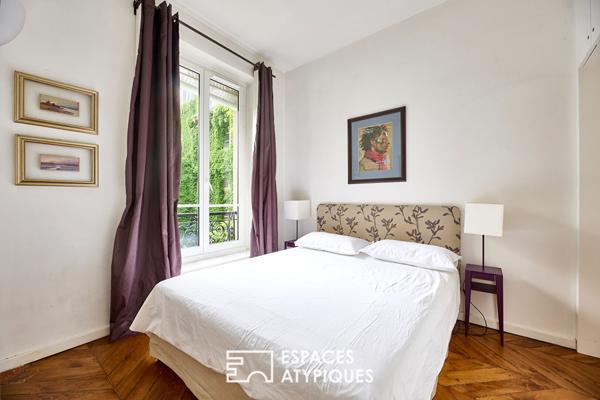 Appartement contemporain sur cour végétalisée
