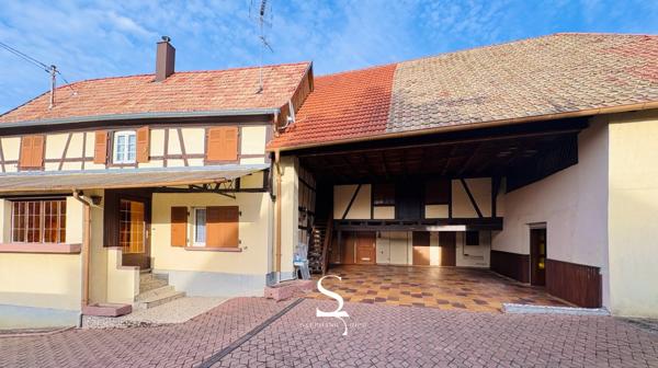 Maison alsacienne à rénover, 120 m² + dépendances, beau potentiel à OHLUNGEN