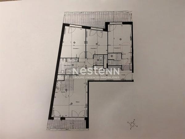 ISSY LES MOULINEAUX - Appartement traversant 4 pièces de 85,51m² avec terrasses dans un immeuble récent