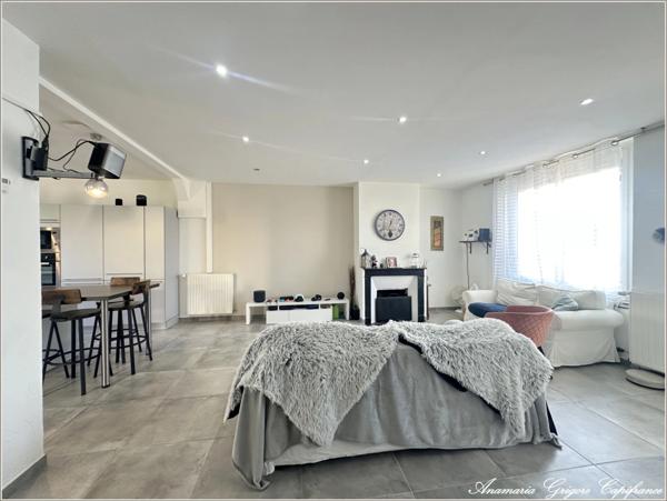 Centre de COURVILLE SUR EURE (28190) - maison 190 m², 5 chambres (une chambre, salle d'eau en RDC), terrain 1438 m²