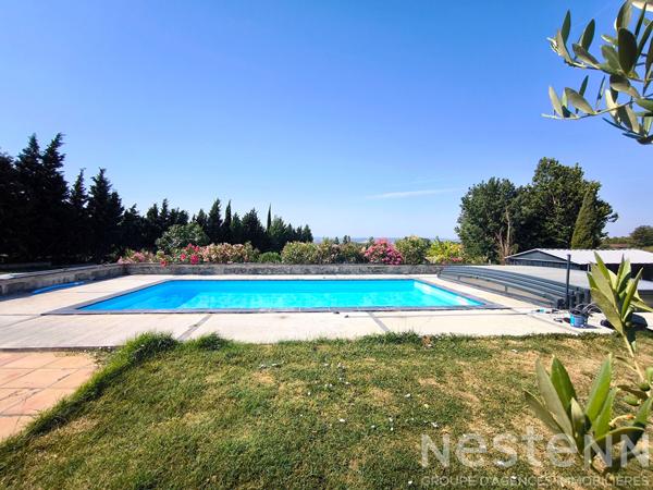 Maison à vendre à Peyrens avec 268 m² habitables, piscine et terrain de 3 600 m² pour un projet immobilier familial