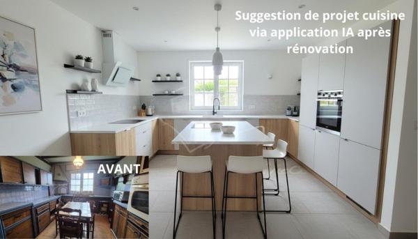 Maison de 119m² à rénover à 2,6km des plages Lodonnec et Langoz