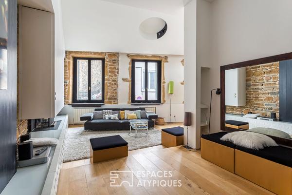 Duplex d’architecte quartier Saint Georges dans le Vieux Lyon