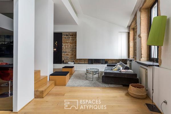 Duplex d’architecte quartier Saint Georges dans le Vieux Lyon