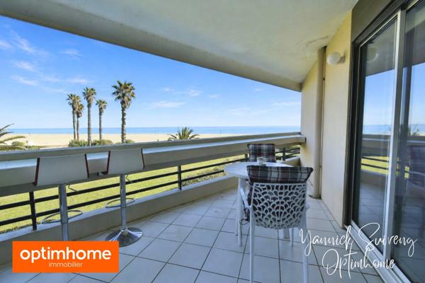 APPARTEMENT PREMIÈRE LIGNE AVEC TERRASSE - CANET PLAGE (66140)