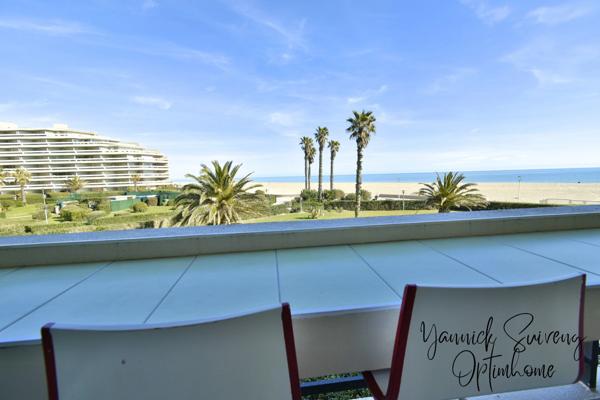 APPARTEMENT PREMIÈRE LIGNE AVEC TERRASSE - CANET PLAGE (66140)