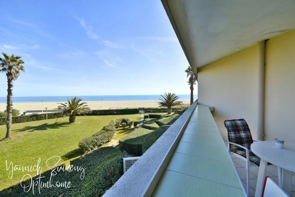 APPARTEMENT PREMIÈRE LIGNE AVEC TERRASSE - CANET PLAGE (66140)