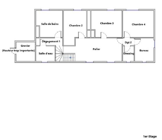 Maison à vendre AXE CONNERRE /LA FERTE BERNARD (72)Maison de Maitre 245 m² habitables, dépendances, piscine , terrain 1550 m²