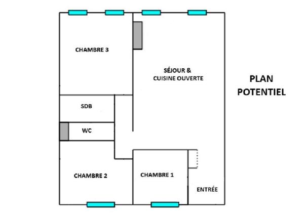 Appartement à vendre |  Bordeaux |  4 pièces | 90 m²