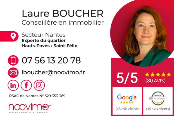 Quartier Hauts-Pavés / Monselet Maison 152 m2, 4 chambres