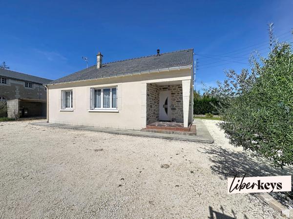 Charmante maison en pierre rénovée – plain-pied – fort potentiel d’agrandissement – Brain-sur-Allonnes