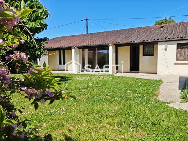 Maison 4 chambres- jardin- garage
