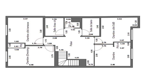 DUPLEX 6 pièce(s) 156.17 m2  2 Terrasses Parking