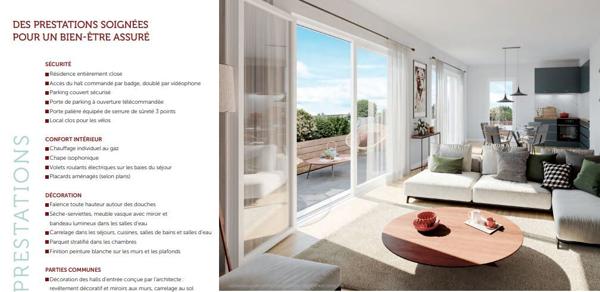 Appartement type 3 au calme avec balcon