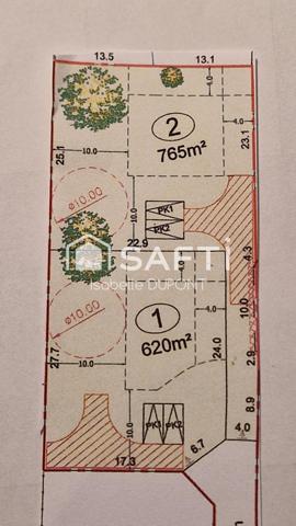 Terrain constructible à proximité du centre ville
