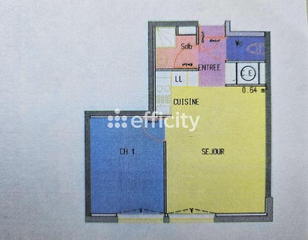 Appartement 2 pièces - 35 m²