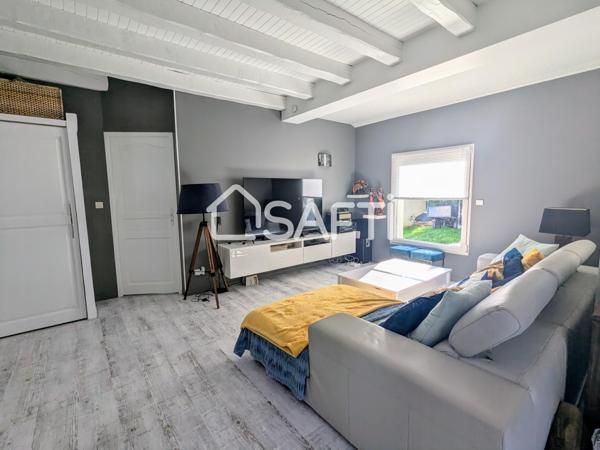 Grande maison rénovée avec garage jardin, bourg