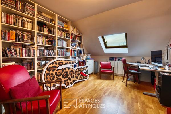 Maison restructurée à l’esprit bohème avec jardin et garage